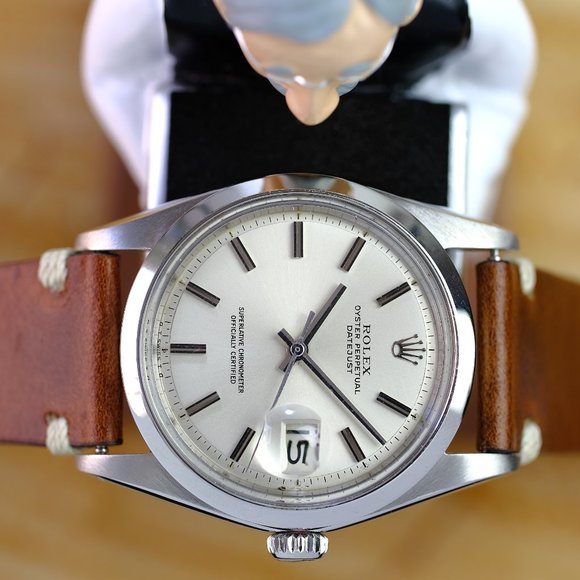 Rolex Vintage 1970's Datejust Silver 36mm Watch - Picture 4 of 5